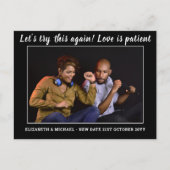 Nieuwjaar nieuwe planning Datum BUDGET Fotobruilof Briefkaart (Voorkant)