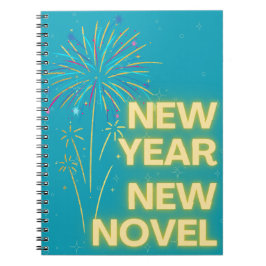 Nieuwjaar Nieuwe roman Vuurwerk Schrijven Notitieb Notitieboek