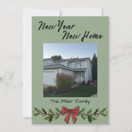 Nieuwjaar Nieuwe Thuis Kerstkaart
