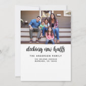 Nieuwjaar nieuwe thuiswijziging van adres aankondiging (Achterkant)