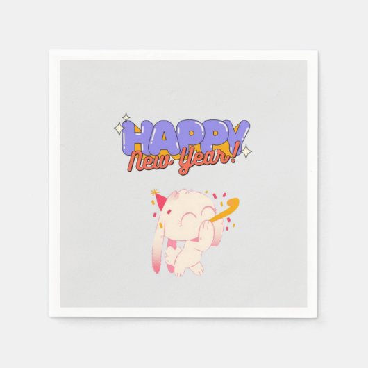 "Nieuwjaar, nieuwe vibes" Servet (Voorkant)