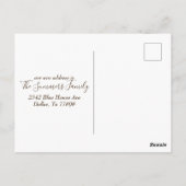 Nieuwjaar Nieuwjaar Nieuwe Home Aankondiging Cactu Briefkaart (Achterkant)