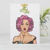 Nieuwjaar of kerst uitnodiging (Staand voorkant)