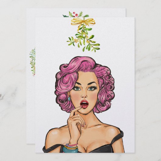 Nieuwjaar of kerst uitnodiging (Voorkant / Achterkant)