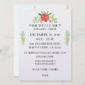 Nieuwjaar of kerst uitnodiging (Achterkant)