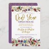 Nieuwjaar open huis kaart (Voorkant / Achterkant)