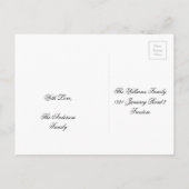 Nieuwjaar: Opslaan van het Chalkboard Datum Aankondigingskaart (Achterkant)