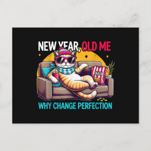 Nieuwjaar Oude Ik Waarom Veranderen Perfectie Grap Feestdagenkaart