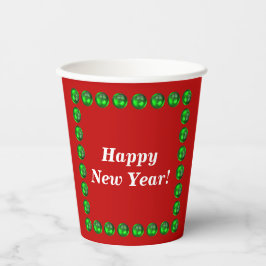 Nieuwjaar papierbekergrootte: 8 oz papieren bekert papieren bekers