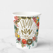 Nieuwjaar Papieren Bekers (Rechts)