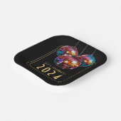 Nieuwjaar Papieren Bordje (Gebogen)