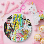 Nieuwjaar Papieren Bordje (Feest)