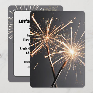 Nieuwjaar Party Sparklers Kaart