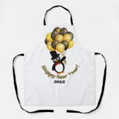 Nieuwjaar Penguin All-over print Schort (Voorkant)