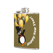 Nieuwjaar Penguin Heupfles (Links)