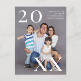 Nieuwjaar persoonlijke foto (briefkaart terug) briefkaart