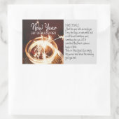 Nieuwjaar pot van verslaafden rechthoekige sticker (Tas)