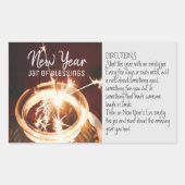 Nieuwjaar pot van verslaafden rechthoekige sticker (Voorkant)