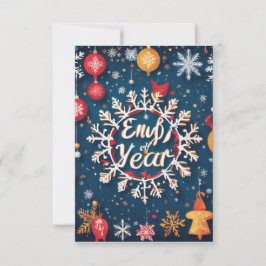 Nieuwjaar Print Kaart