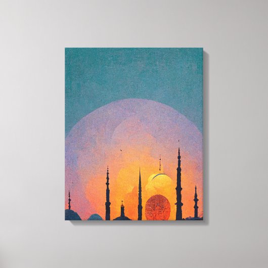 Nieuwjaar Ramadan Canvas Afdruk (Voorkant)