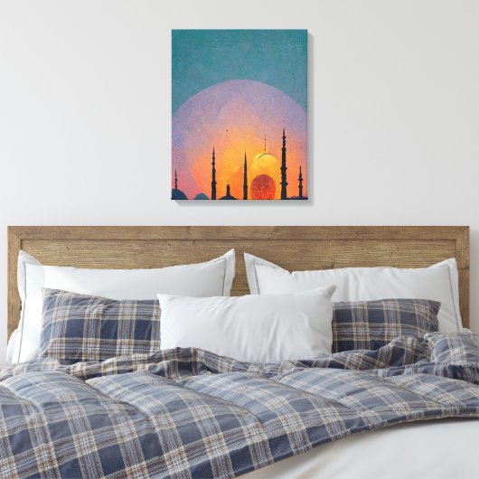 Nieuwjaar Ramadan Canvas Afdruk (Insitu (Slaapkamer))