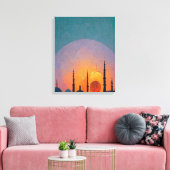 Nieuwjaar Ramadan Canvas Afdruk (Insitu (Woonkamer))
