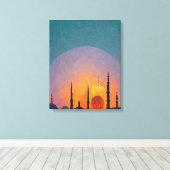 Nieuwjaar Ramadan Canvas Afdruk (Insitu (Houten vloer))