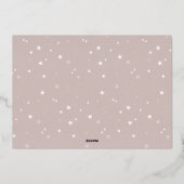 Nieuwjaar raster | Moderne fotocollage Folie Feestdagenkaart (Achterkant)