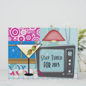 Nieuwjaar Retro Rockin' - SRF Kaart (Staand voorkant)