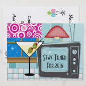 Nieuwjaar Retro Rockin' - SRF Kaart (Voorkant / Achterkant)