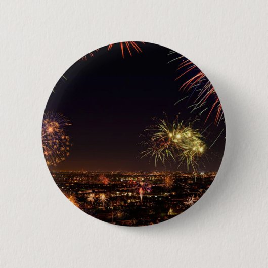 Nieuwjaar Ronde Button 5,7 Cm (Voorkant)