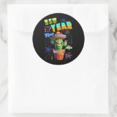 Nieuwjaar Ronde Sticker (Tas)