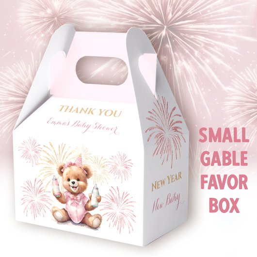 Nieuwjaar Roze Meisje Baby shower Favor Box Bedankdoosjes