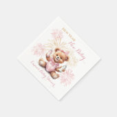 Nieuwjaar Roze Meisje Baby shower Servetten (Hoek)