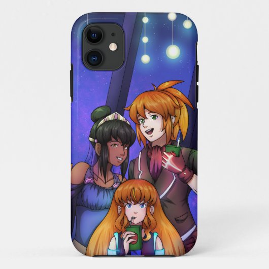 Nieuwjaar ruimteviering Case-Mate iPhone case (Achterkant)