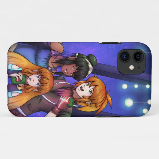Nieuwjaar ruimteviering Case-Mate iPhone case (Achterkant (horizontaal))