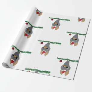 Nieuwjaar, Schattige Baby vleermuisinpakpapier Cadeaupapier