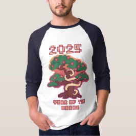 Nieuwjaar Shirt: 2025 Jaar van de Slang T-shirt