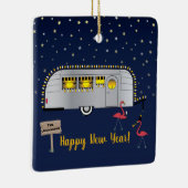 Nieuwjaar Snowbird Keramisch Ornament (Rechts)