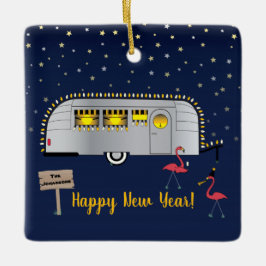 Nieuwjaar Snowbird Keramisch Ornament