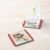  nieuwjaar Snowman Bier Onderzetter (Rechterzijde)