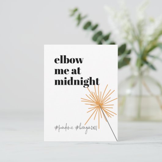 Nieuwjaar Sociaal Afstand 2020 Do-Over Funny Humor Feestdagenkaart (Staand voorkant)