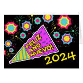 Nieuwjaar Spaans Datum toevoegen Helder kleurrijk (Voorkant Horizontaal)