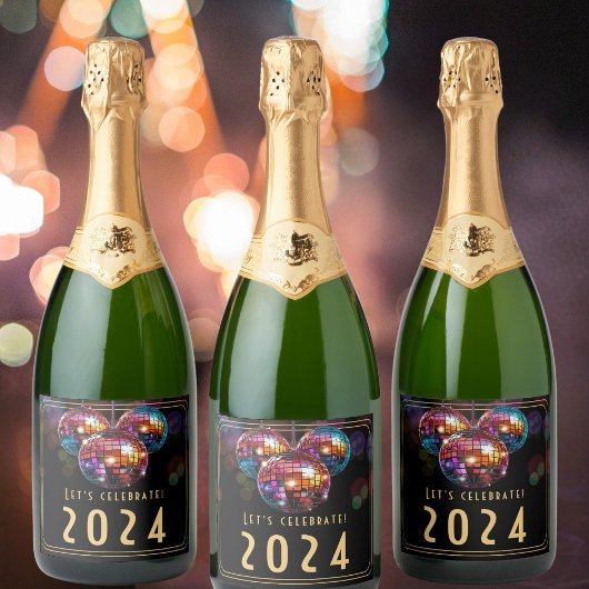 Nieuwjaar Sparkling Wijnetiket