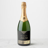 Nieuwjaar Sparkling Wijnetiket (Voorkant)