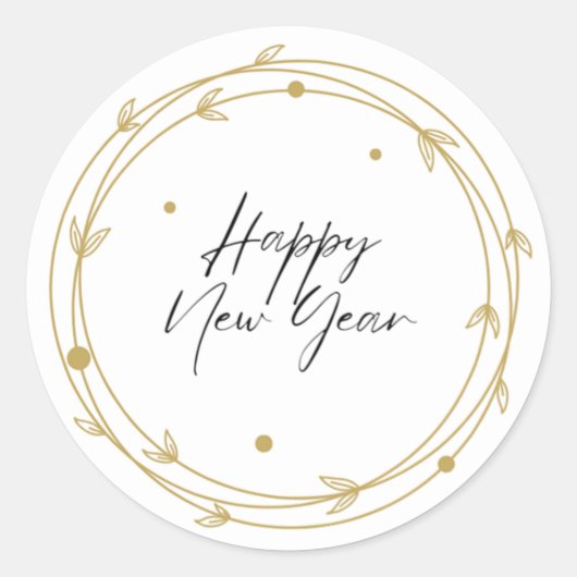 Nieuwjaar Sticker (Voorkant)