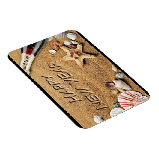 Nieuwjaar strand flexibele magneet (Rechterzijde)