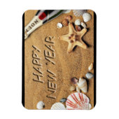Nieuwjaar strand flexibele magneet (Verticaal)