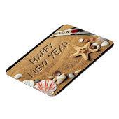 Nieuwjaar strand flexibele magneet (Linkerzijde)