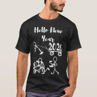 NIEUWJAAR T-shirt trendy stijlvol vrolijk kerstfee
